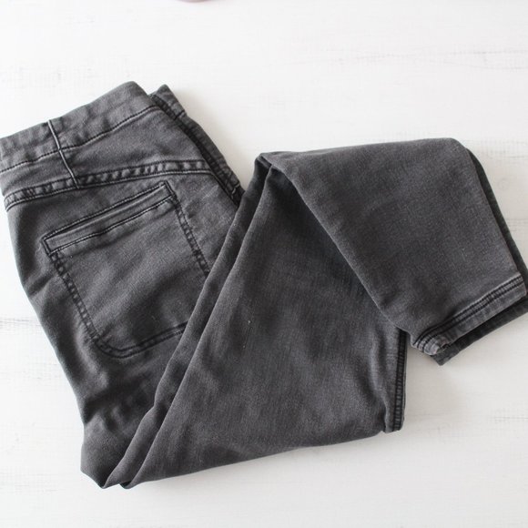 Free People High Rise Skinny Jeans In Faded Black Size W 28 - Picture 1 of 6